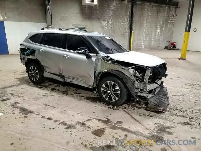 15 fotografías del automóvil dañado 5TDHZRBH8LS517595 TOYOTA HIGHLANDER 2020