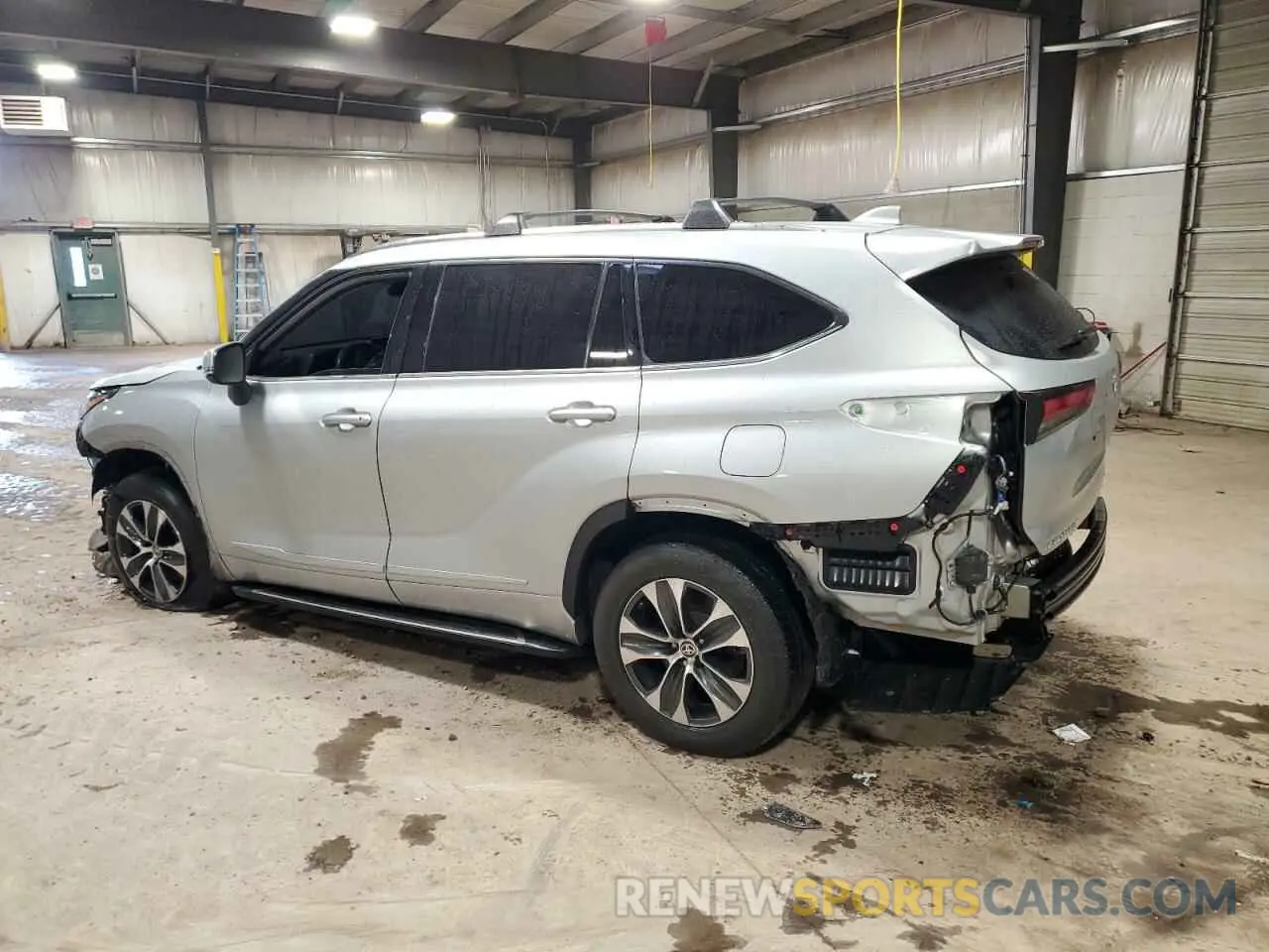 2 fotografías del automóvil dañado 5TDHZRBH8LS517595 TOYOTA HIGHLANDER 2020