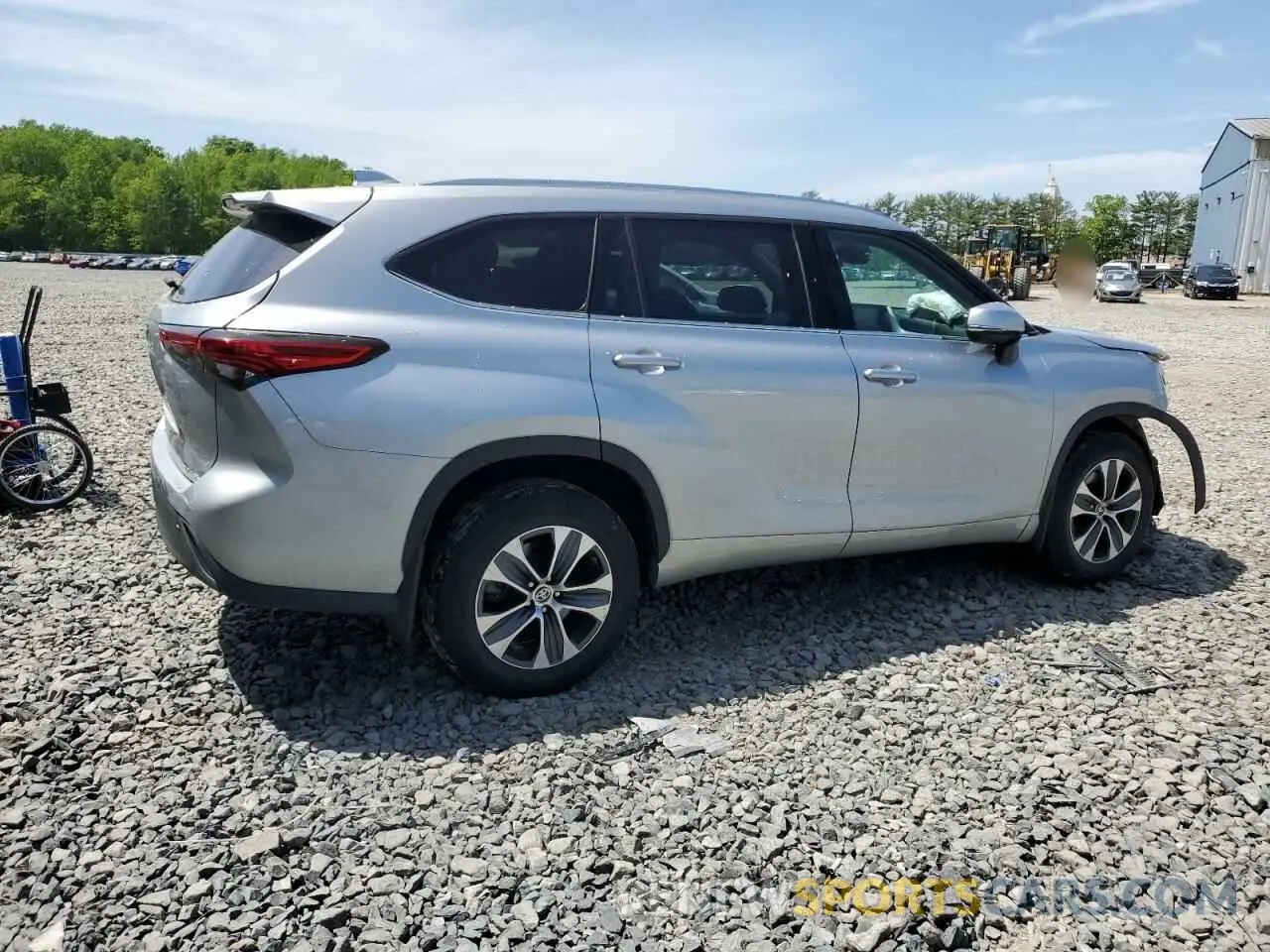 3 fotografías del automóvil dañado 5TDHZRBH9LS506413 TOYOTA HIGHLANDER 2020