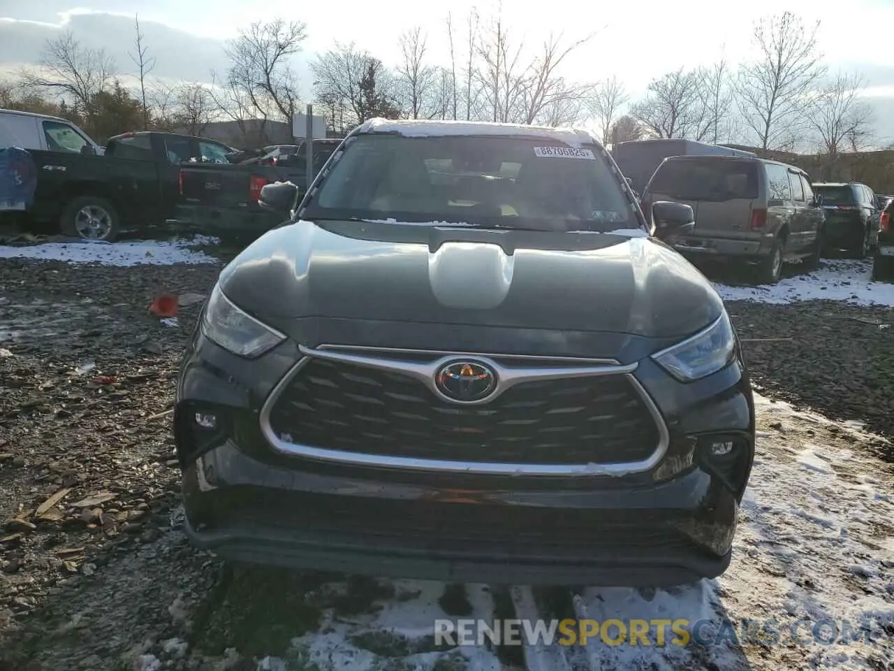 5 fotografías del automóvil dañado 5TDHZRBH9LS513930 TOYOTA HIGHLANDER 2020