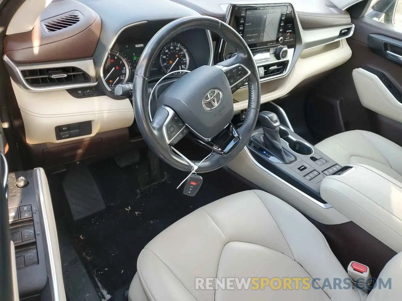 8 fotografías del automóvil dañado 5TDHZRBH9LS513930 TOYOTA HIGHLANDER 2020