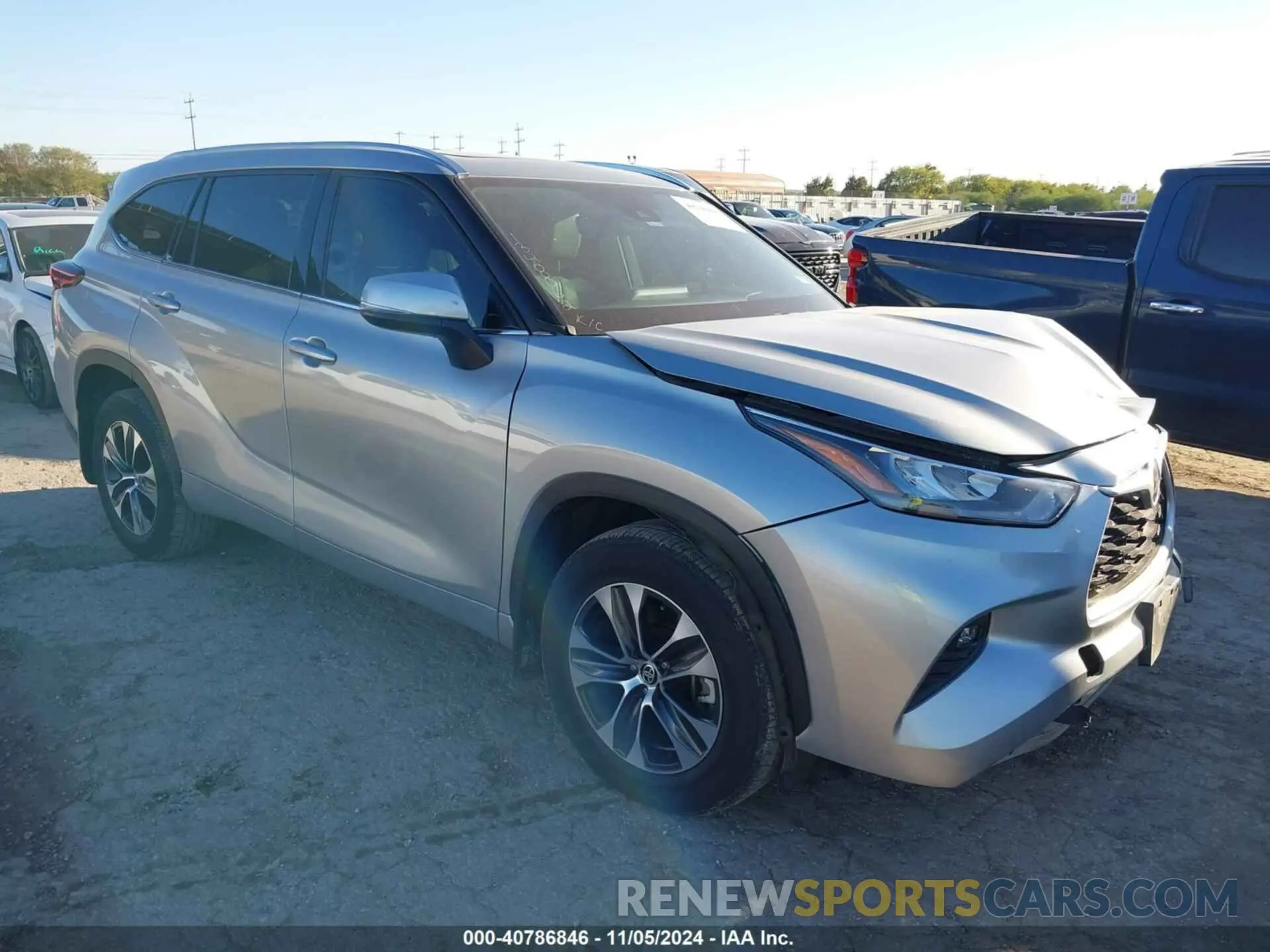 1 fotografías del automóvil dañado 5TDHZRBHXLS038885 TOYOTA HIGHLANDER 2020