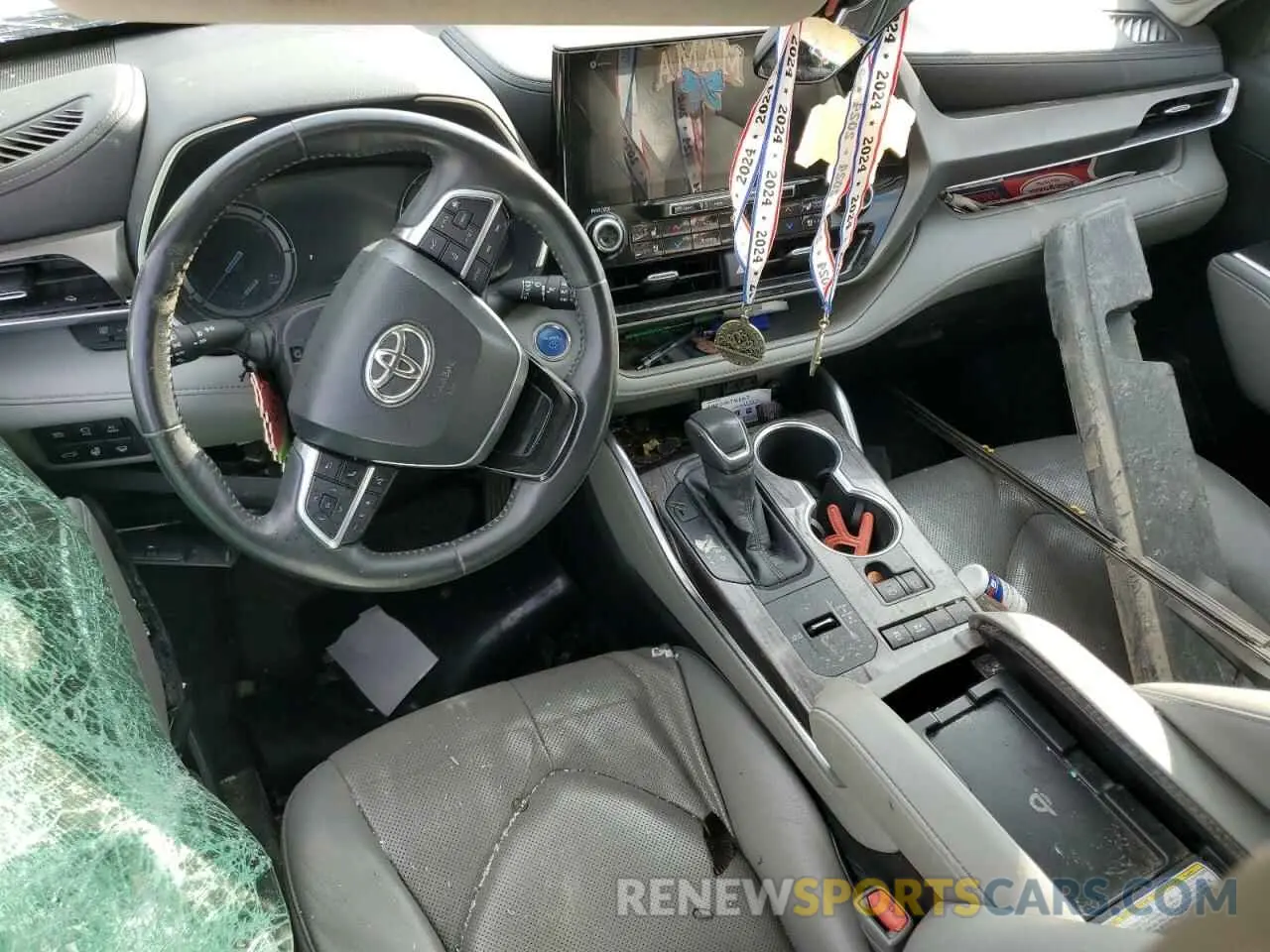 8 fotografías del automóvil dañado 5TDYARAH2LS001953 TOYOTA HIGHLANDER 2020