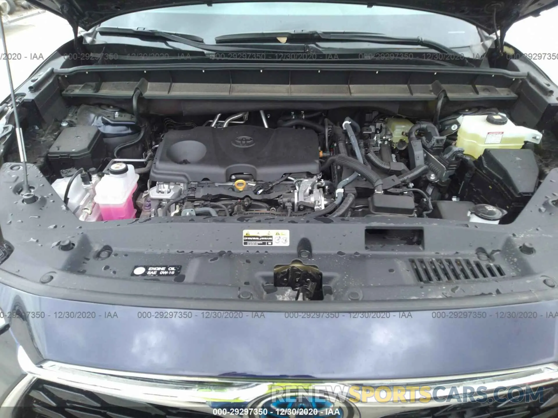 10 fotografías del automóvil dañado 5TDYARAH5LS003261 TOYOTA HIGHLANDER 2020