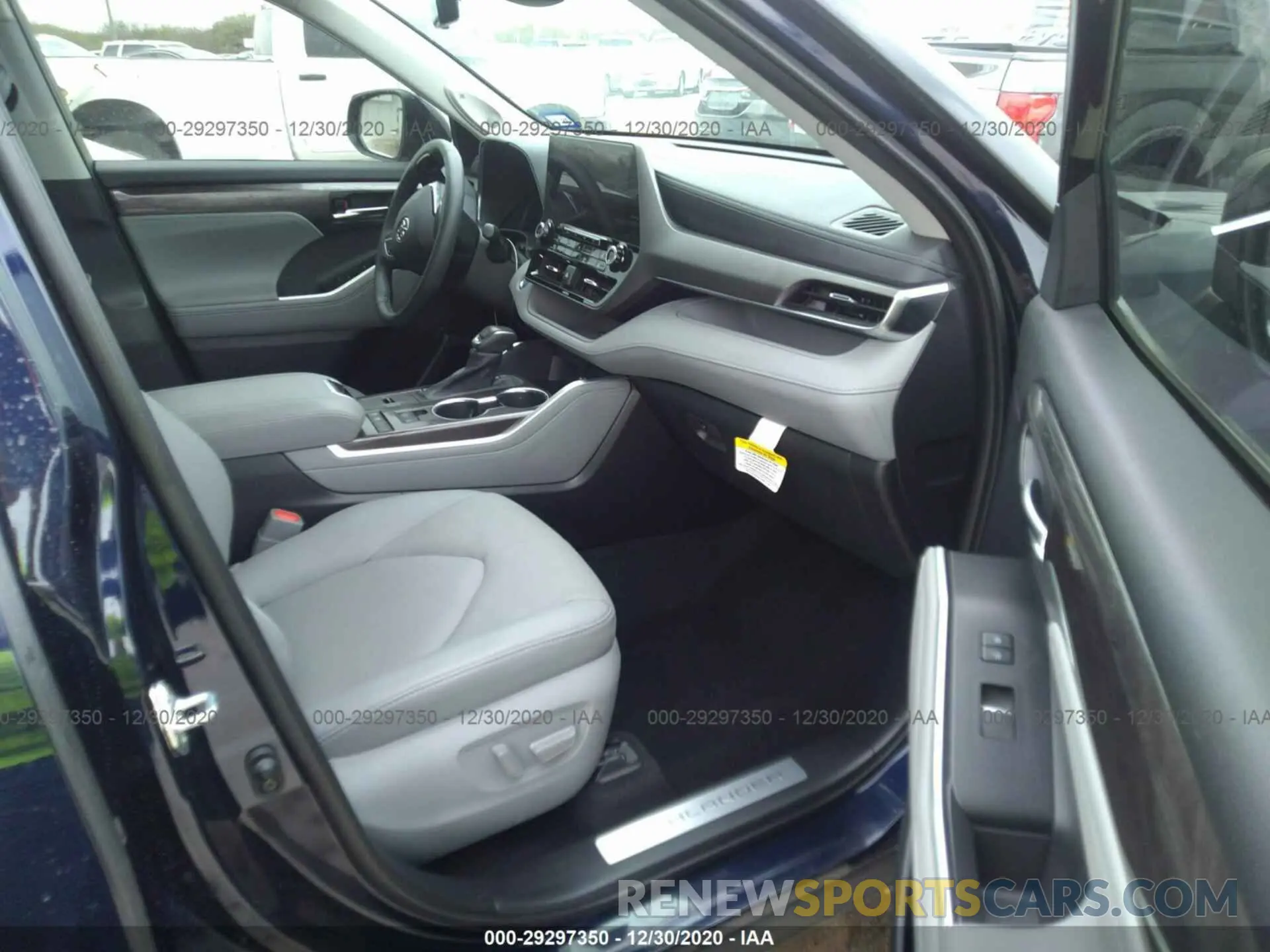 5 fotografías del automóvil dañado 5TDYARAH5LS003261 TOYOTA HIGHLANDER 2020