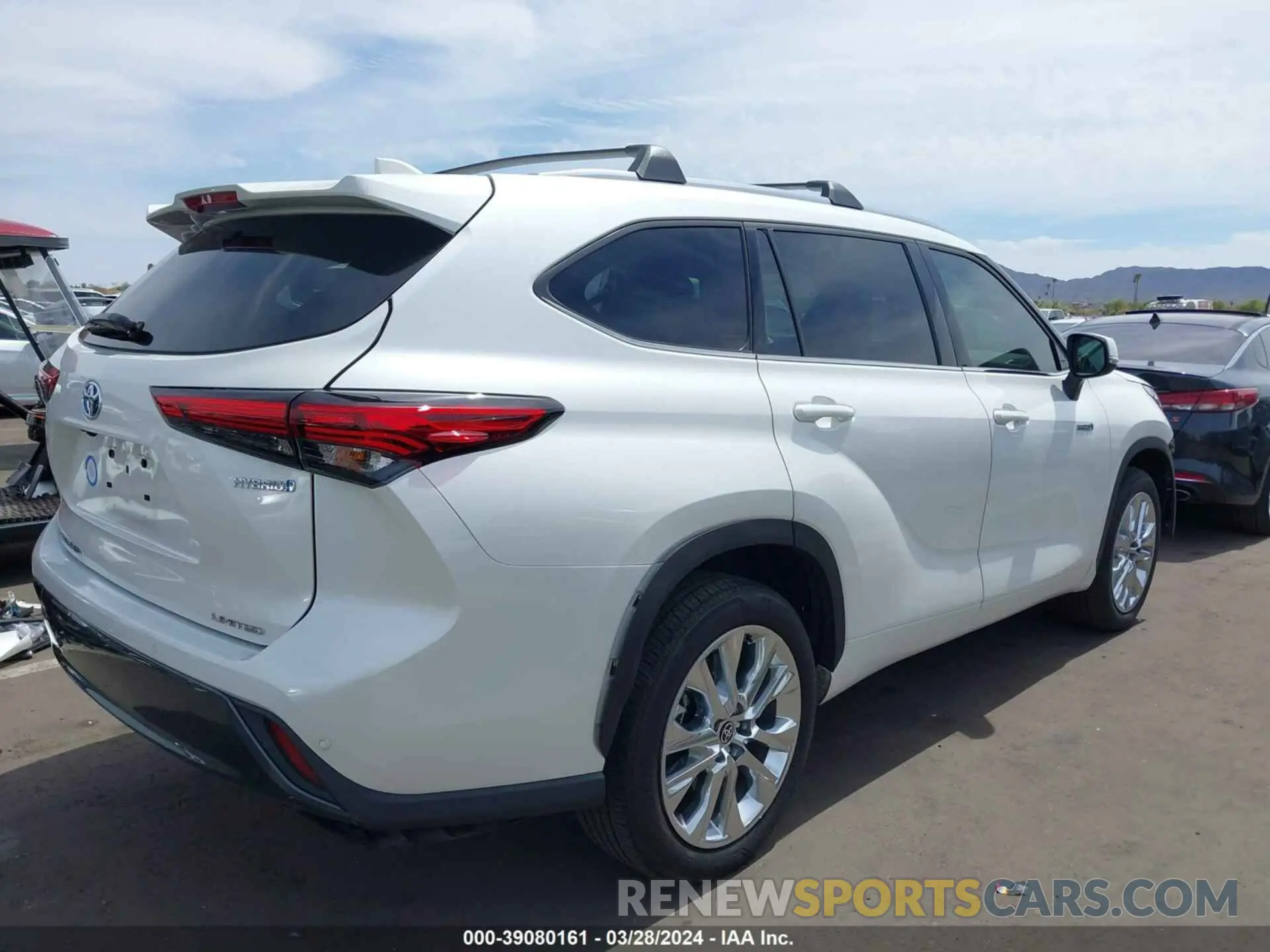 4 fotografías del automóvil dañado 5TDYARAH9LS002212 TOYOTA HIGHLANDER 2020