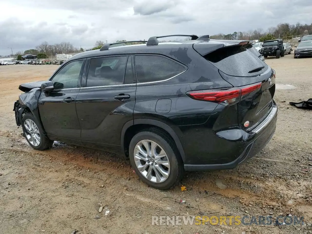 2 fotografías del automóvil dañado 5TDYZRAH3LS011187 TOYOTA HIGHLANDER 2020