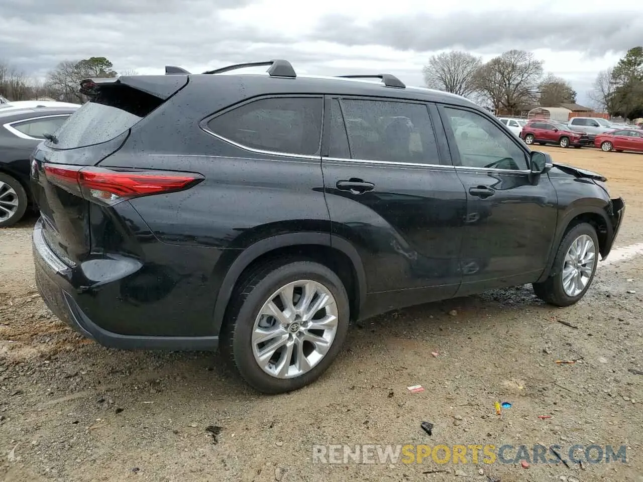 3 fotografías del automóvil dañado 5TDYZRAH3LS011187 TOYOTA HIGHLANDER 2020