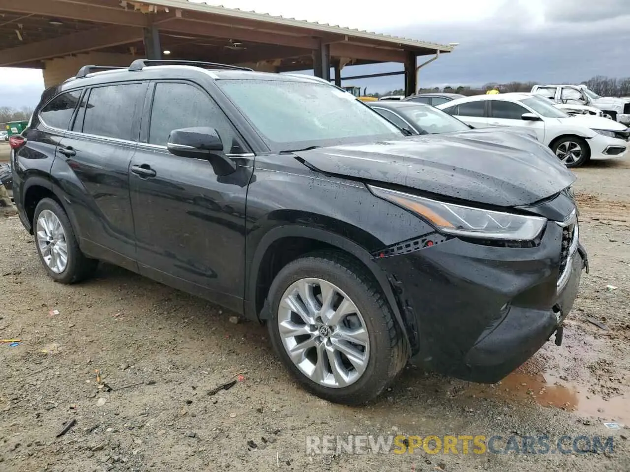 4 fotografías del automóvil dañado 5TDYZRAH3LS011187 TOYOTA HIGHLANDER 2020