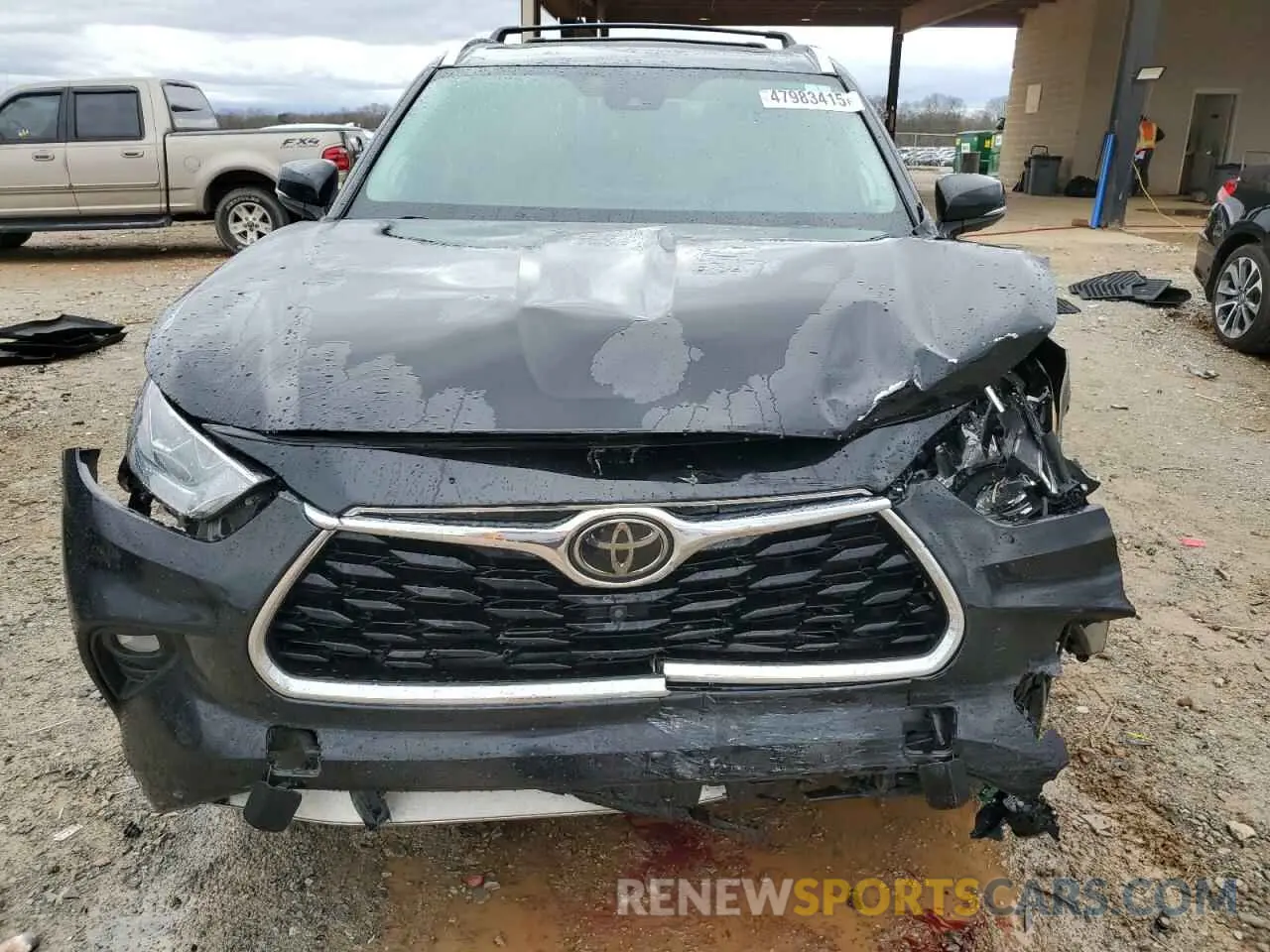 5 fotografías del automóvil dañado 5TDYZRAH3LS011187 TOYOTA HIGHLANDER 2020