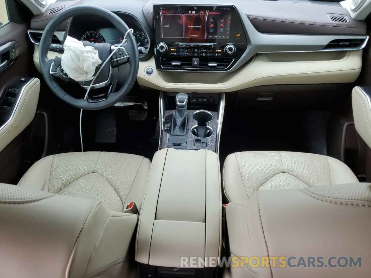 8 fotografías del automóvil dañado 5TDYZRAH3LS011187 TOYOTA HIGHLANDER 2020