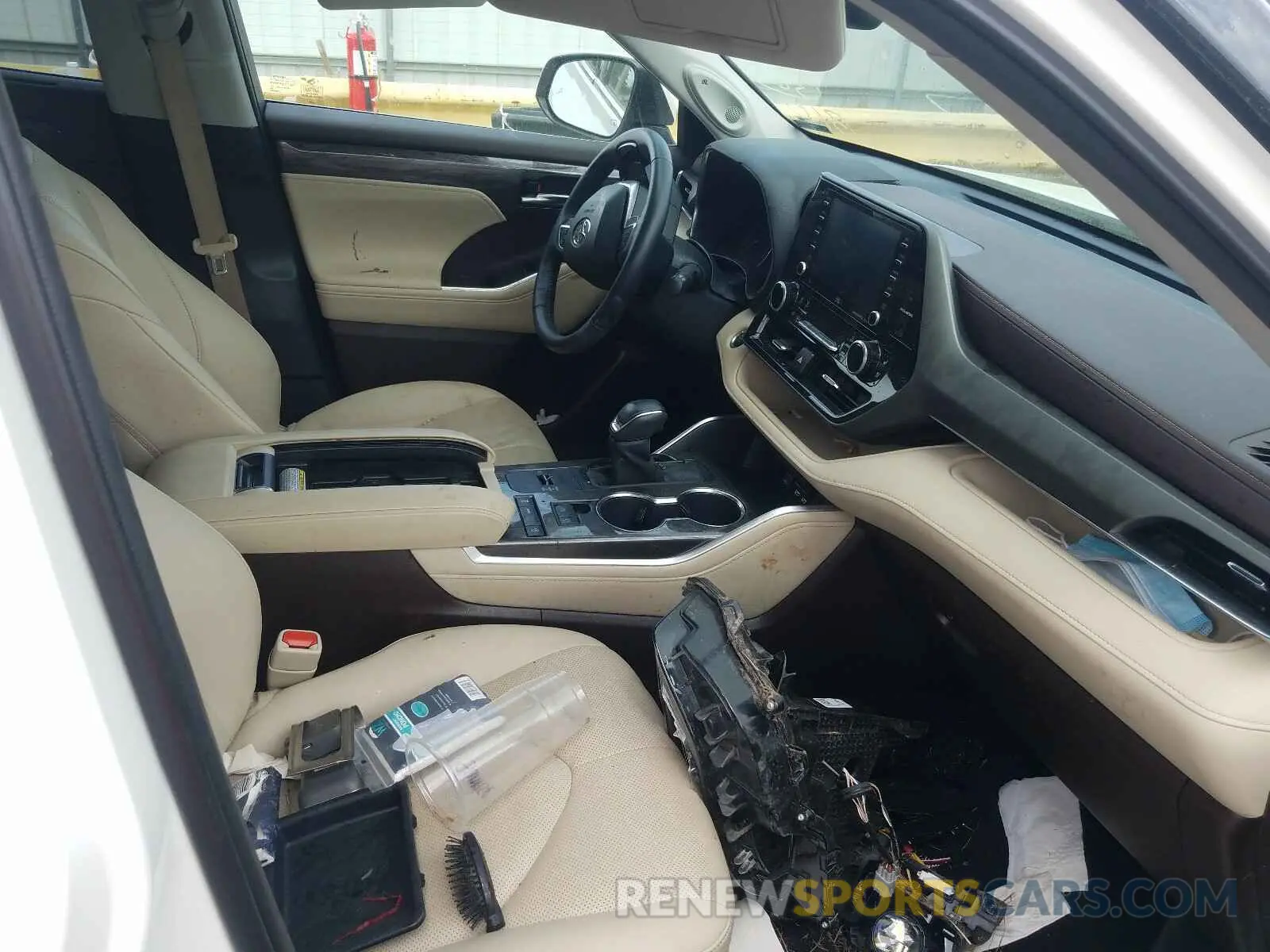 5 fotografías del automóvil dañado 5TDYZRAH4LS005673 TOYOTA HIGHLANDER 2020