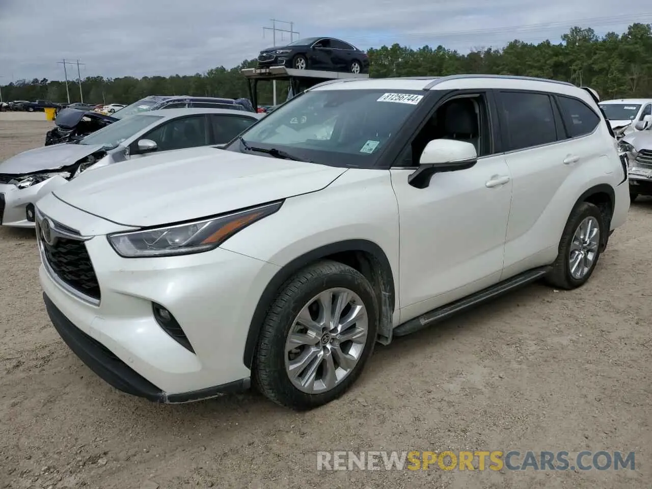 1 fotografías del automóvil dañado 5TDYZRAH6LS027738 TOYOTA HIGHLANDER 2020