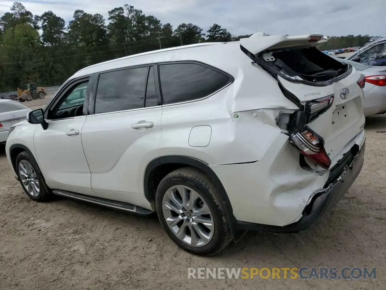 2 fotografías del automóvil dañado 5TDYZRAH6LS027738 TOYOTA HIGHLANDER 2020