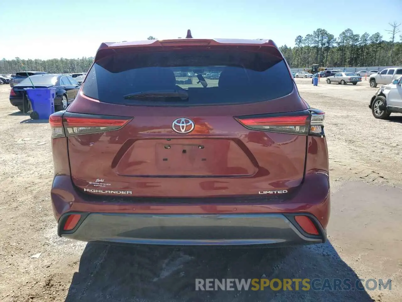 6 fotografías del automóvil dañado 5TDYZRAH8LS019866 TOYOTA HIGHLANDER 2020