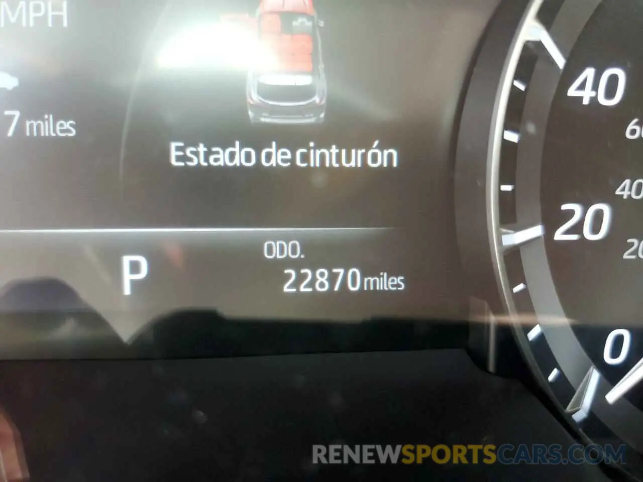 8 fotografías del automóvil dañado 5TDYZRAH8LS025098 TOYOTA HIGHLANDER 2020