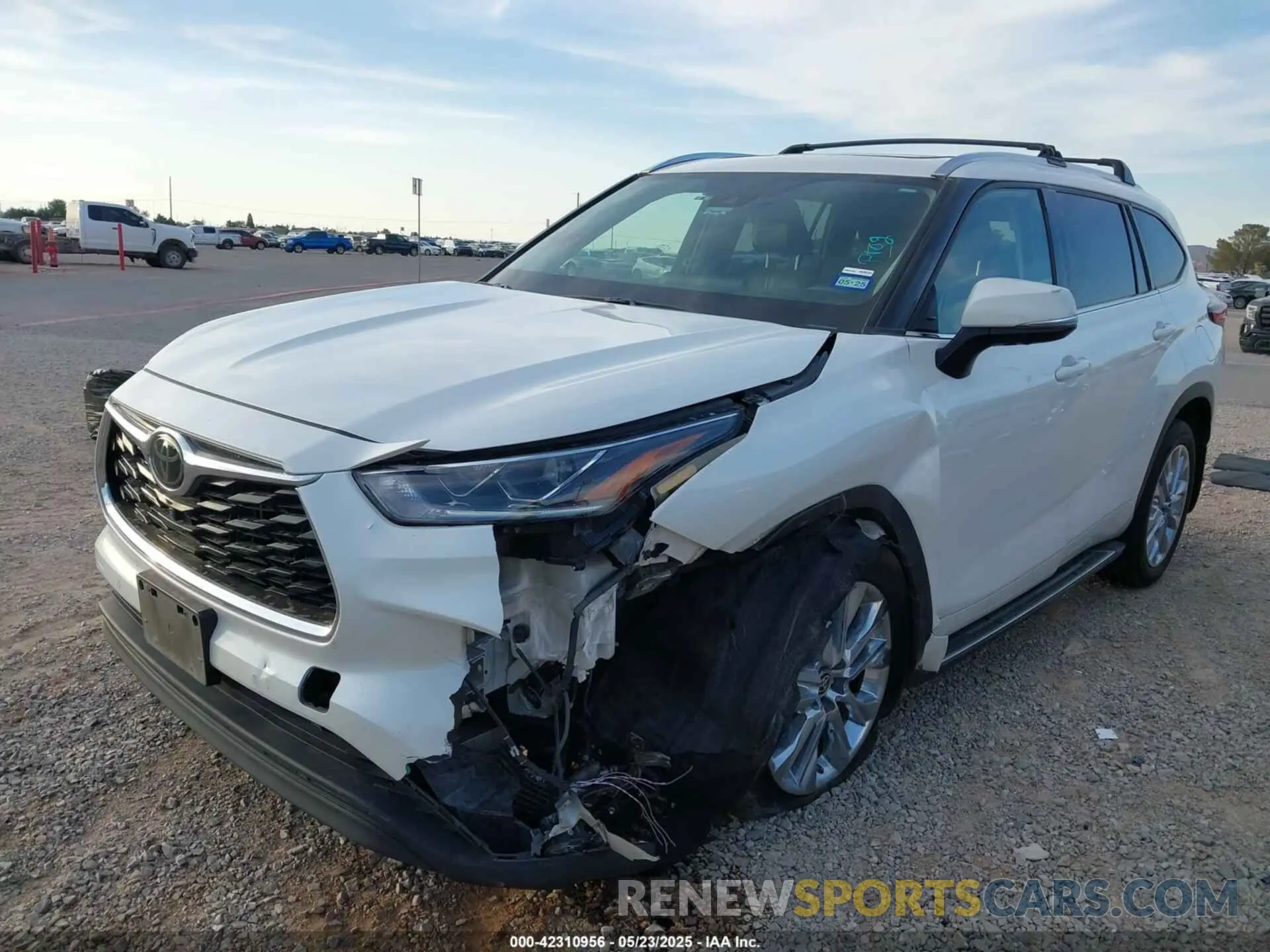 6 fotografías del automóvil dañado 5TDYZRAH9LS029483 TOYOTA HIGHLANDER 2020