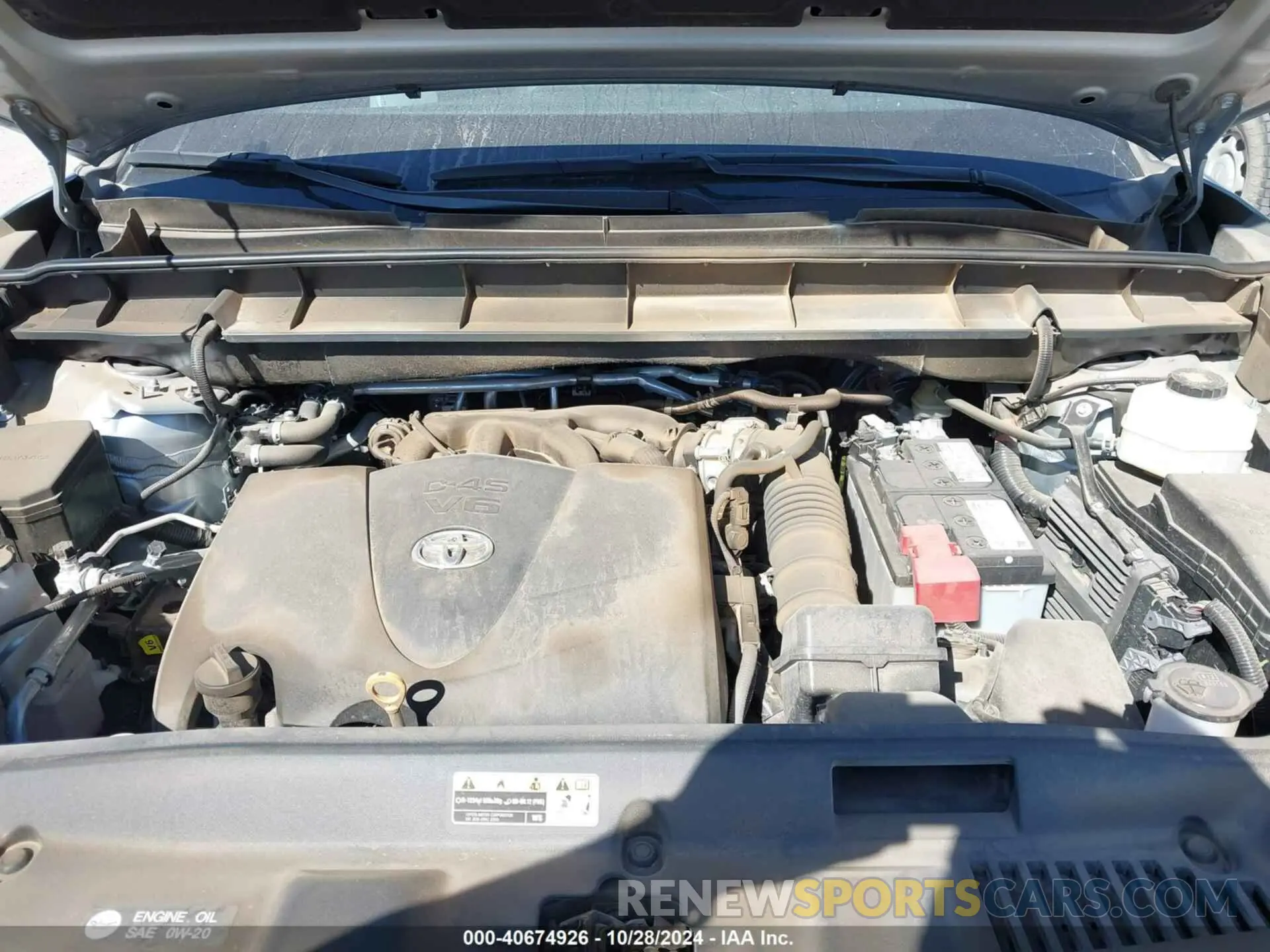 10 fotografías del automóvil dañado 5TDYZRAH9LS031136 TOYOTA HIGHLANDER 2020