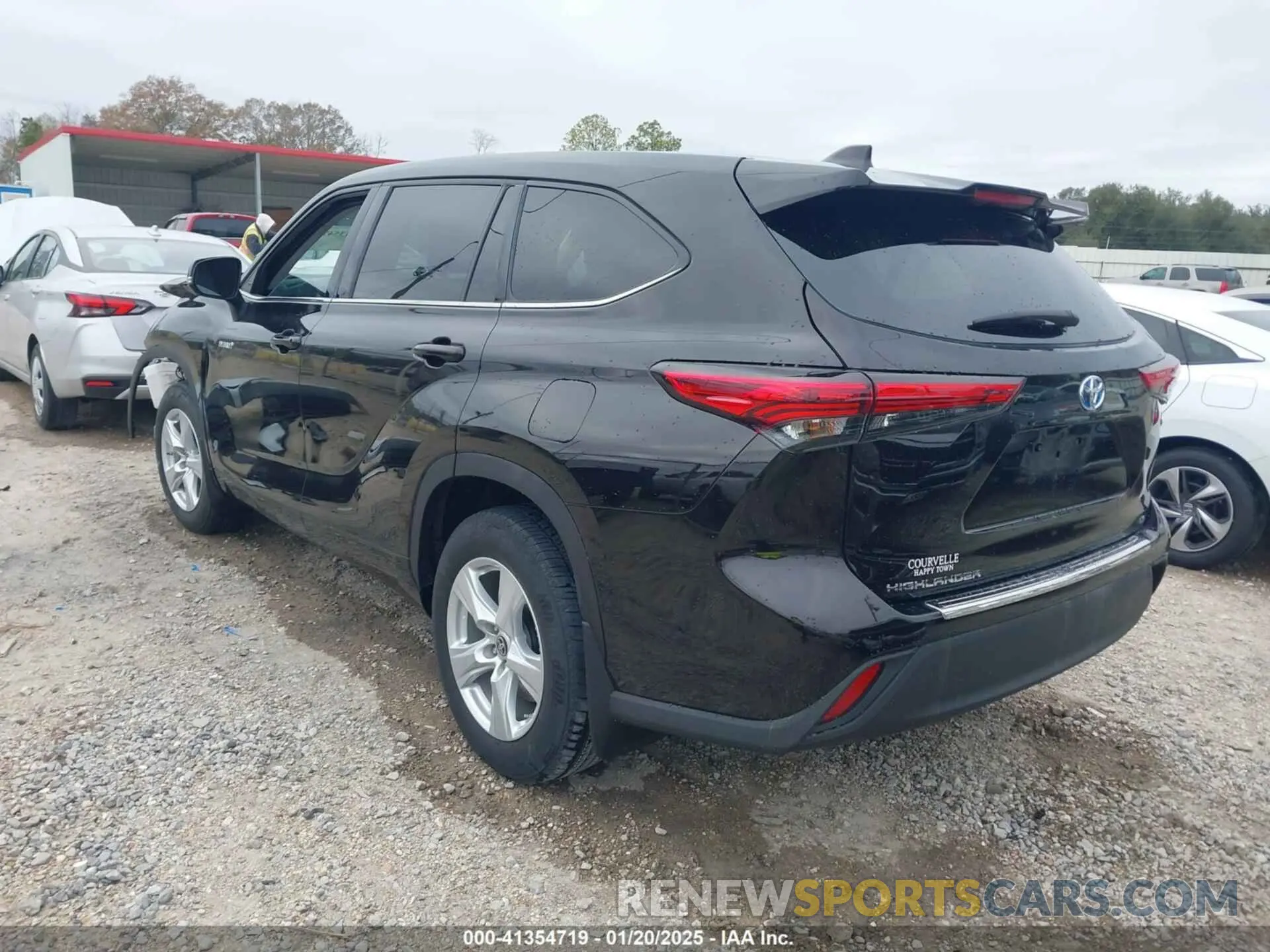3 fotografías del automóvil dañado 5TDZARAH7LS002438 TOYOTA HIGHLANDER 2020