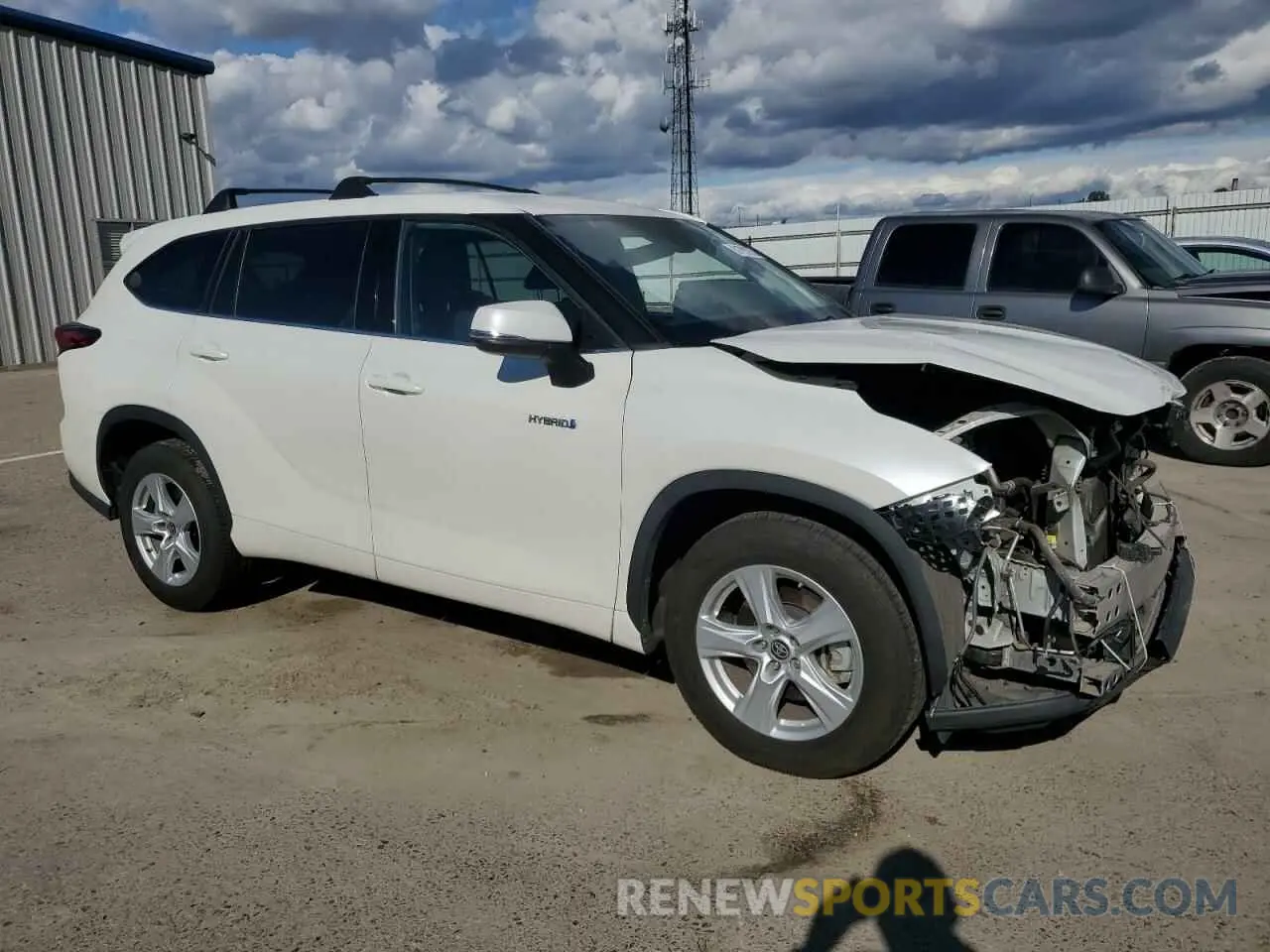 4 fotografías del automóvil dañado 5TDZARAH9LS501936 TOYOTA HIGHLANDER 2020