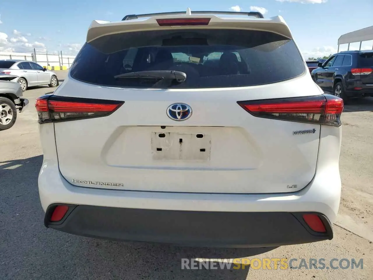 6 fotografías del automóvil dañado 5TDZARAH9LS501936 TOYOTA HIGHLANDER 2020