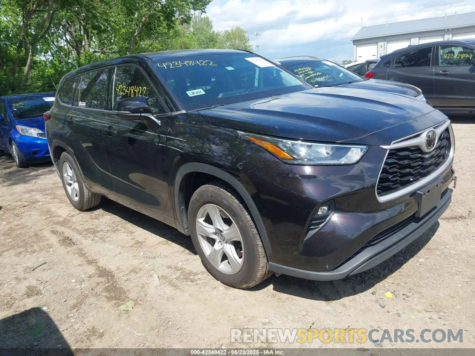 1 fotografías del automóvil dañado 5TDZZRAH1LS006865 TOYOTA HIGHLANDER 2020
