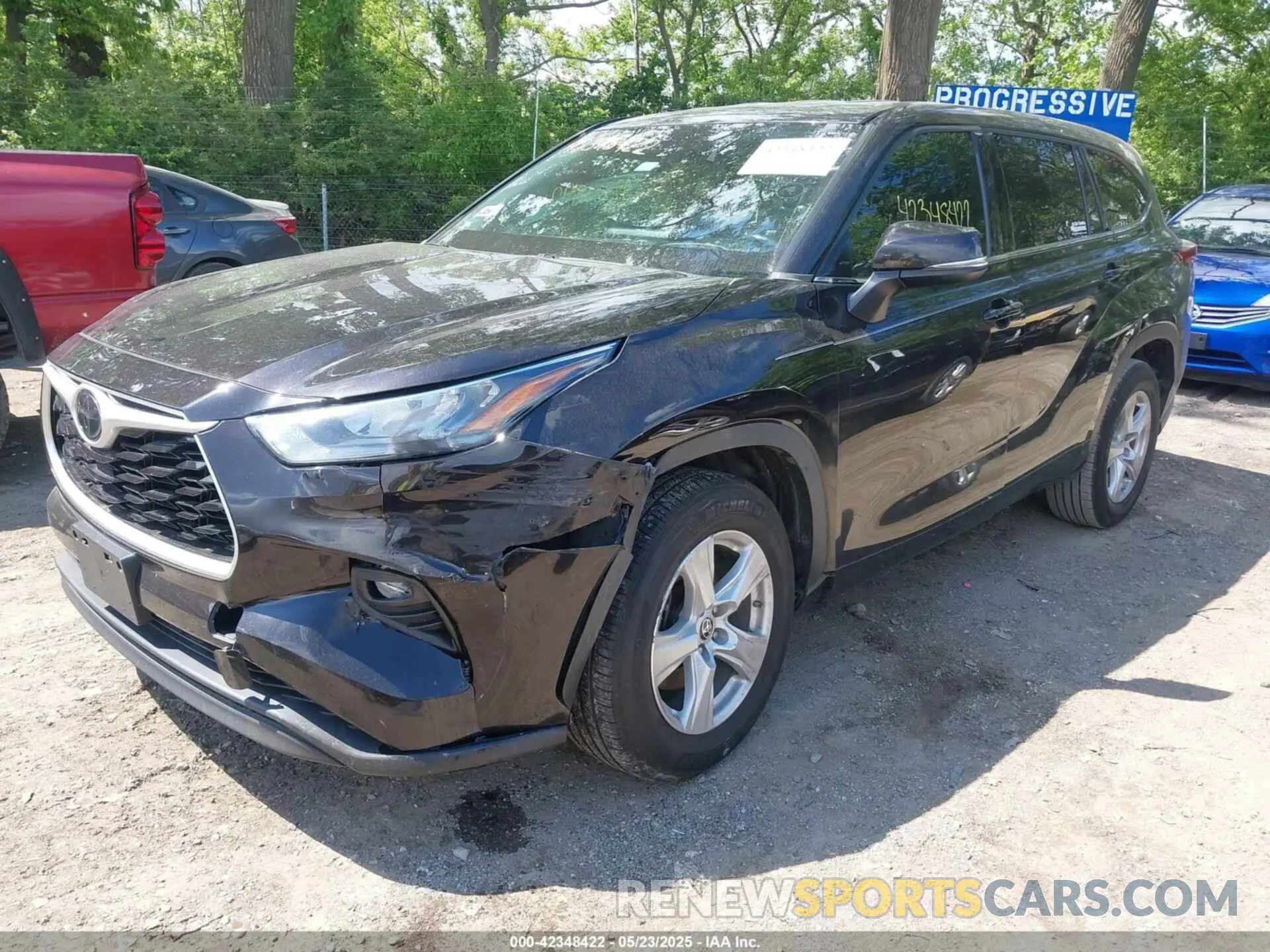 6 fotografías del automóvil dañado 5TDZZRAH1LS006865 TOYOTA HIGHLANDER 2020