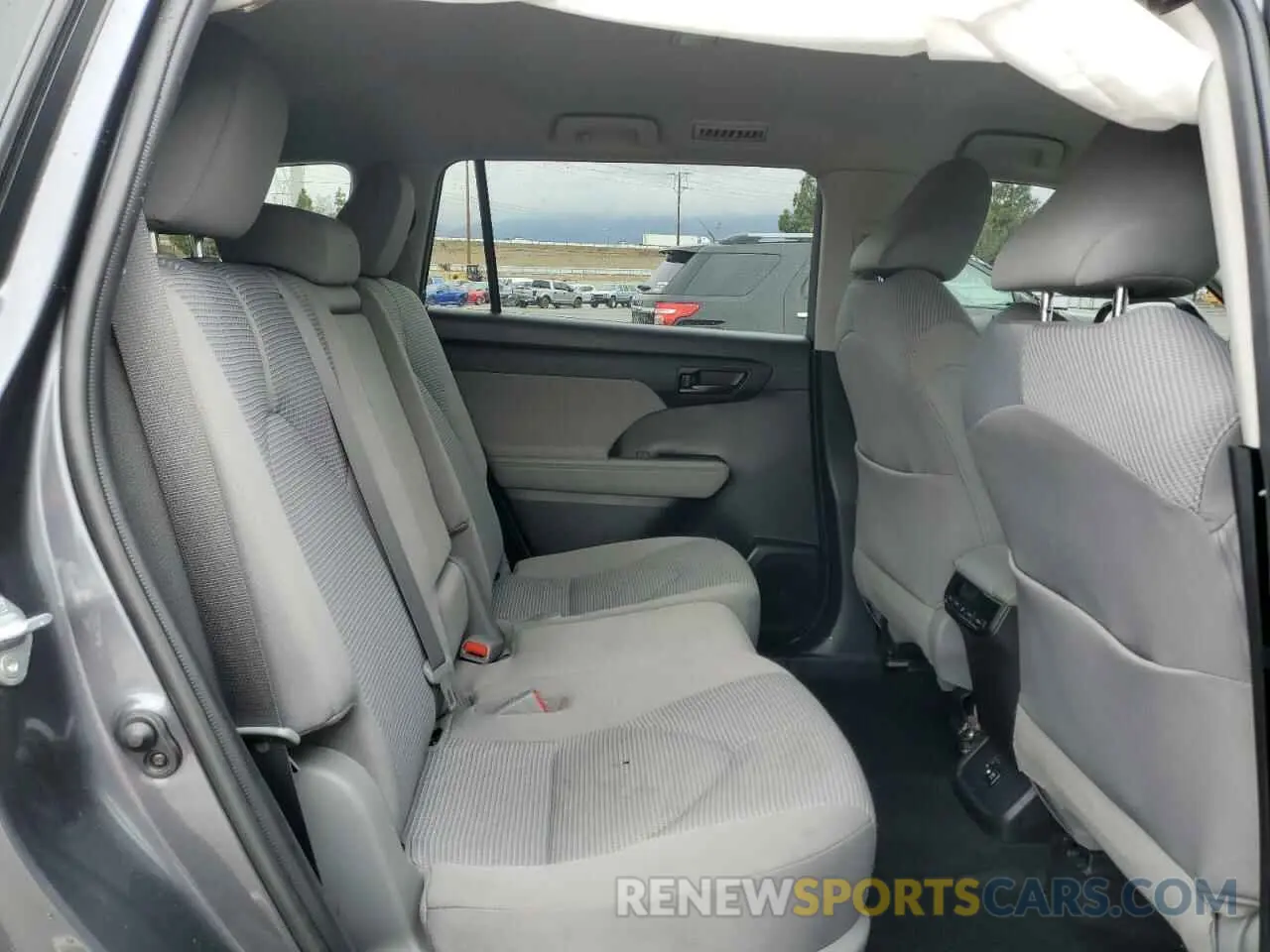 11 fotografías del automóvil dañado 5TDZZRAH1LS012259 TOYOTA HIGHLANDER 2020