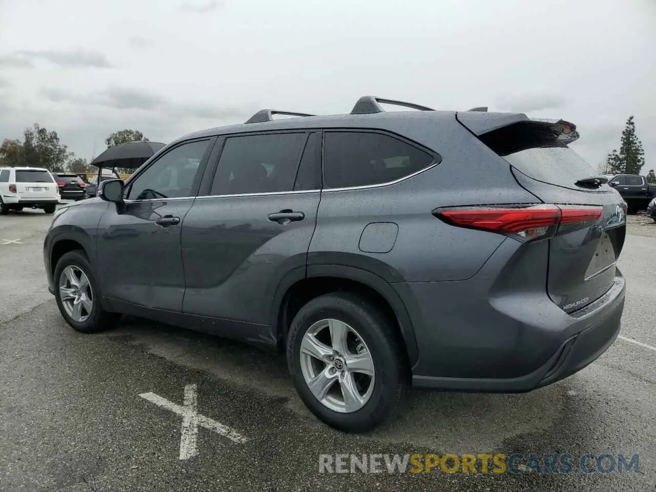 2 fotografías del automóvil dañado 5TDZZRAH1LS012259 TOYOTA HIGHLANDER 2020