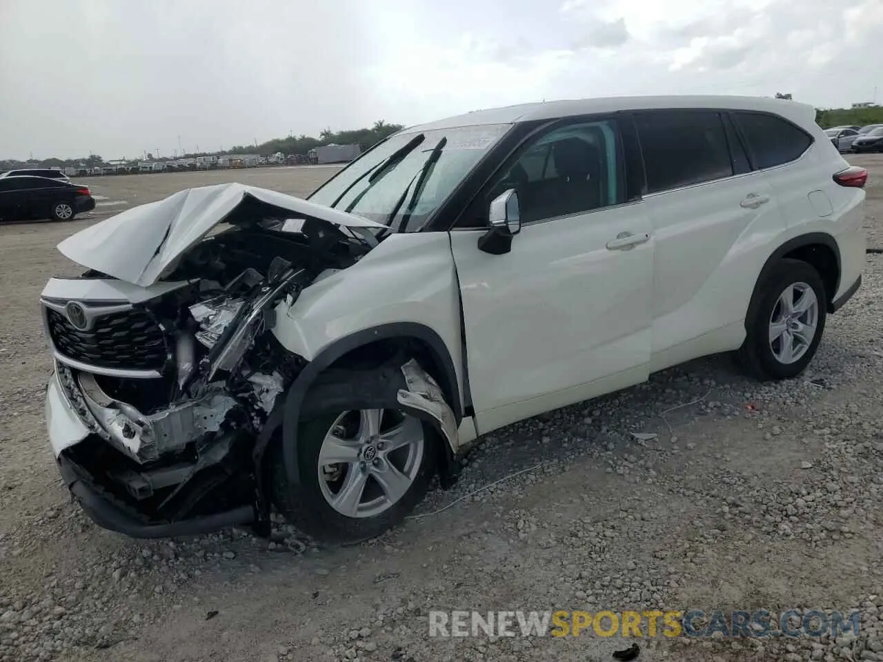 1 fotografías del automóvil dañado 5TDZZRAH2LS510230 TOYOTA HIGHLANDER 2020