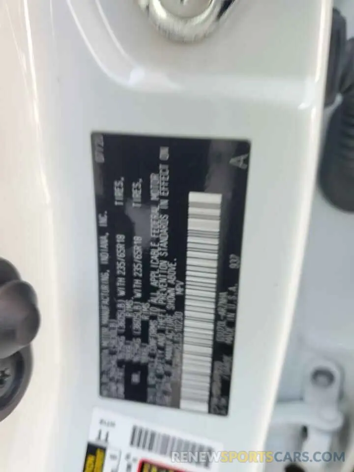 13 fotografías del automóvil dañado 5TDZZRAH2LS510230 TOYOTA HIGHLANDER 2020