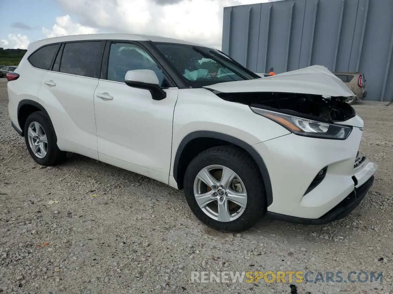 4 fotografías del automóvil dañado 5TDZZRAH2LS510230 TOYOTA HIGHLANDER 2020