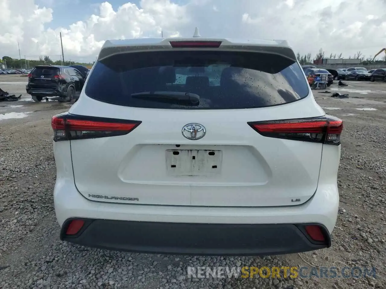6 fotografías del automóvil dañado 5TDZZRAH2LS510230 TOYOTA HIGHLANDER 2020