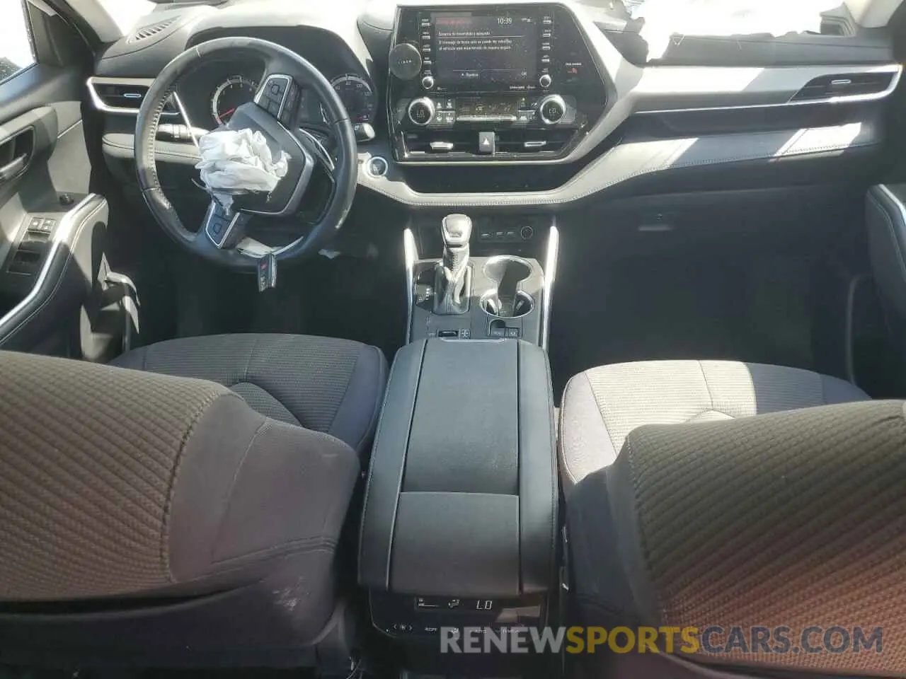 8 fotografías del automóvil dañado 5TDZZRAH2LS510230 TOYOTA HIGHLANDER 2020