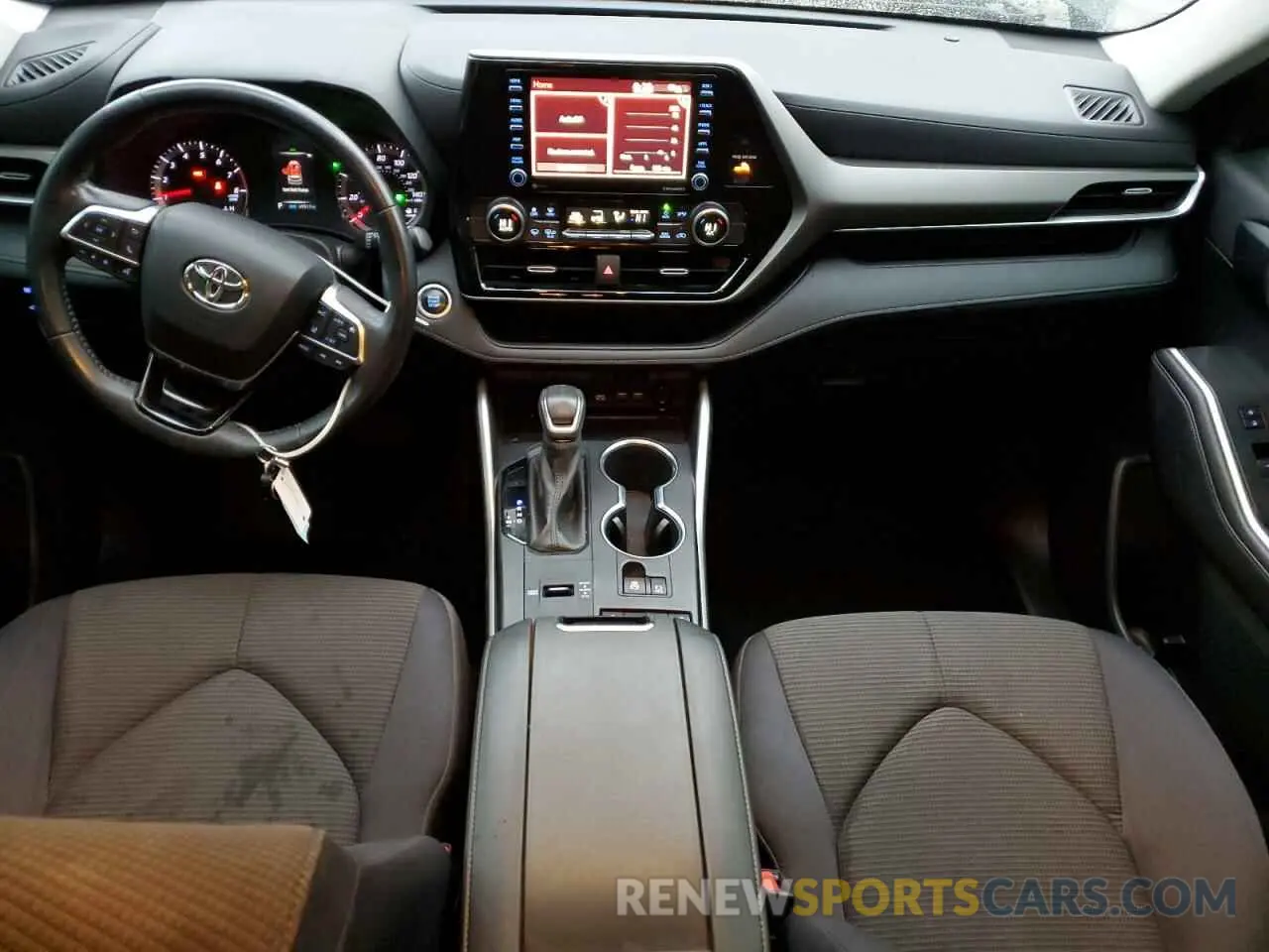 8 fotografías del automóvil dañado 5TDZZRAH3LS009797 TOYOTA HIGHLANDER 2020