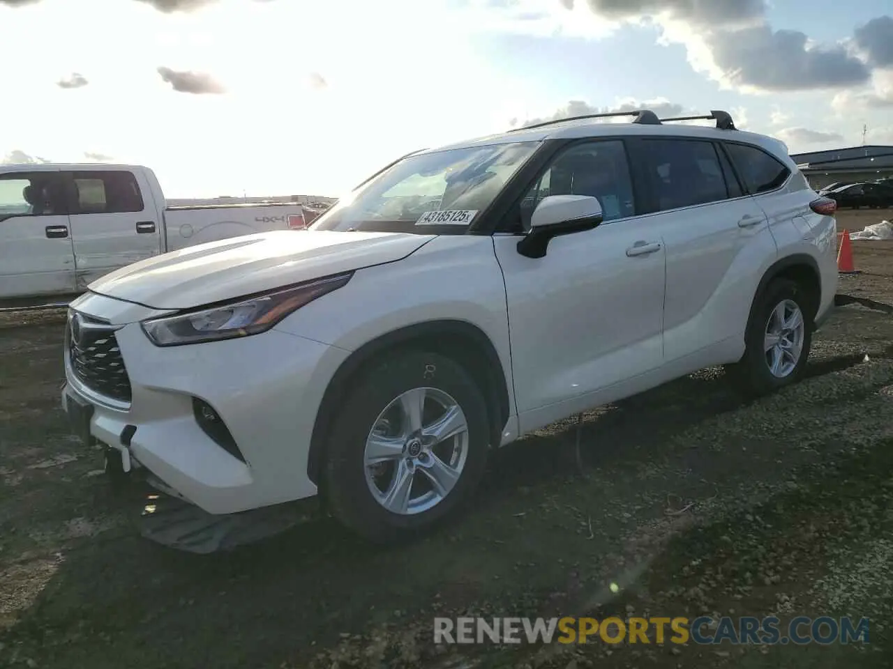 1 fotografías del automóvil dañado 5TDZZRAH3LS505022 TOYOTA HIGHLANDER 2020