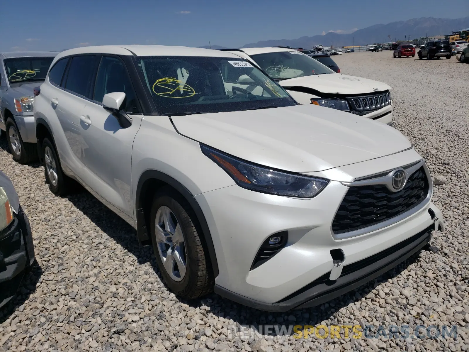 1 fotografías del automóvil dañado 5TDZZRAH4LS024504 TOYOTA HIGHLANDER 2020
