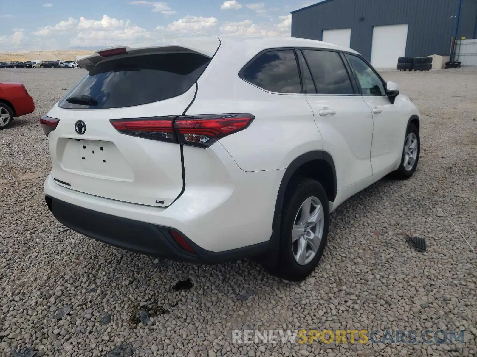 4 fotografías del automóvil dañado 5TDZZRAH4LS024504 TOYOTA HIGHLANDER 2020