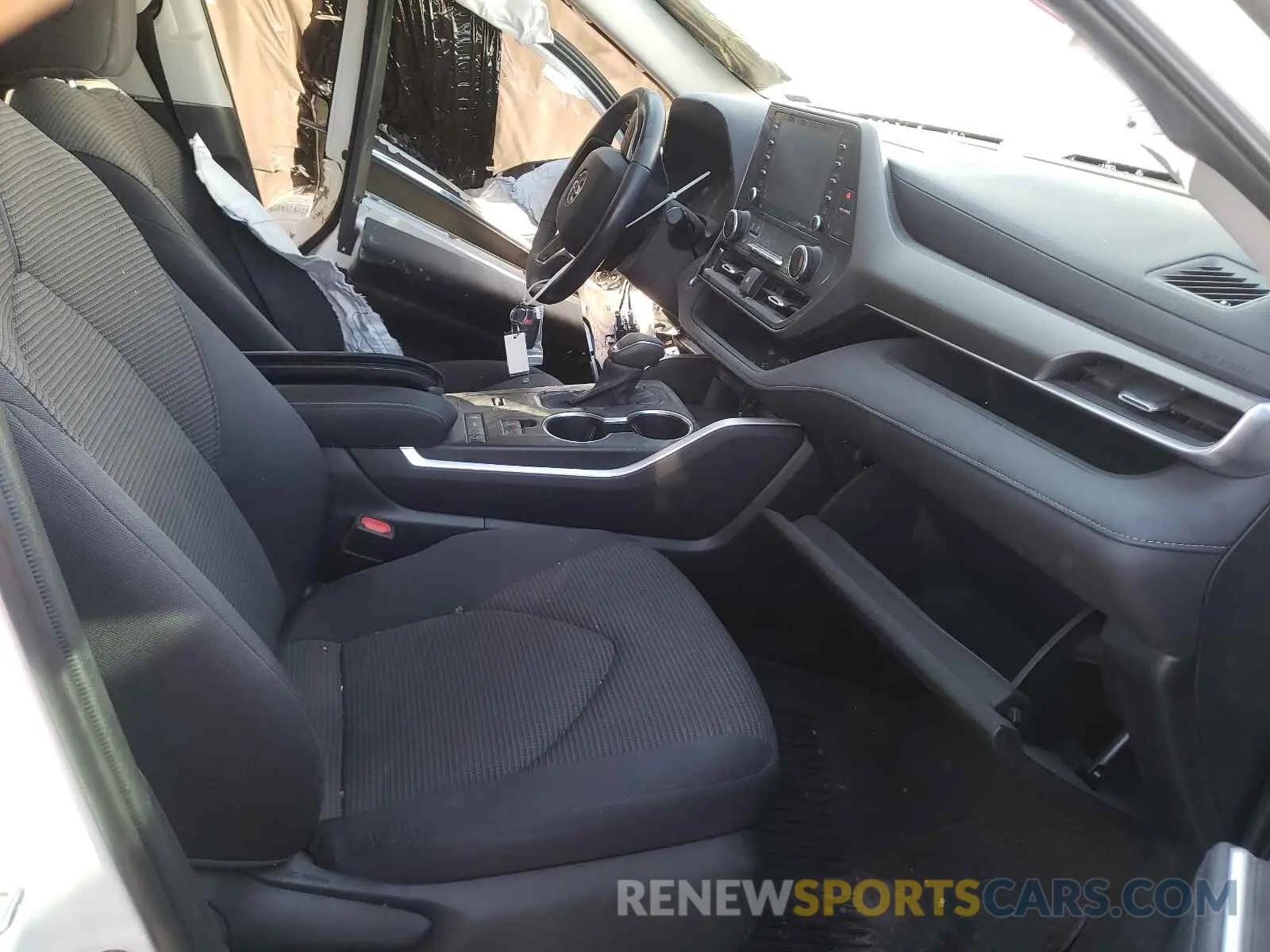5 fotografías del automóvil dañado 5TDZZRAH4LS024504 TOYOTA HIGHLANDER 2020