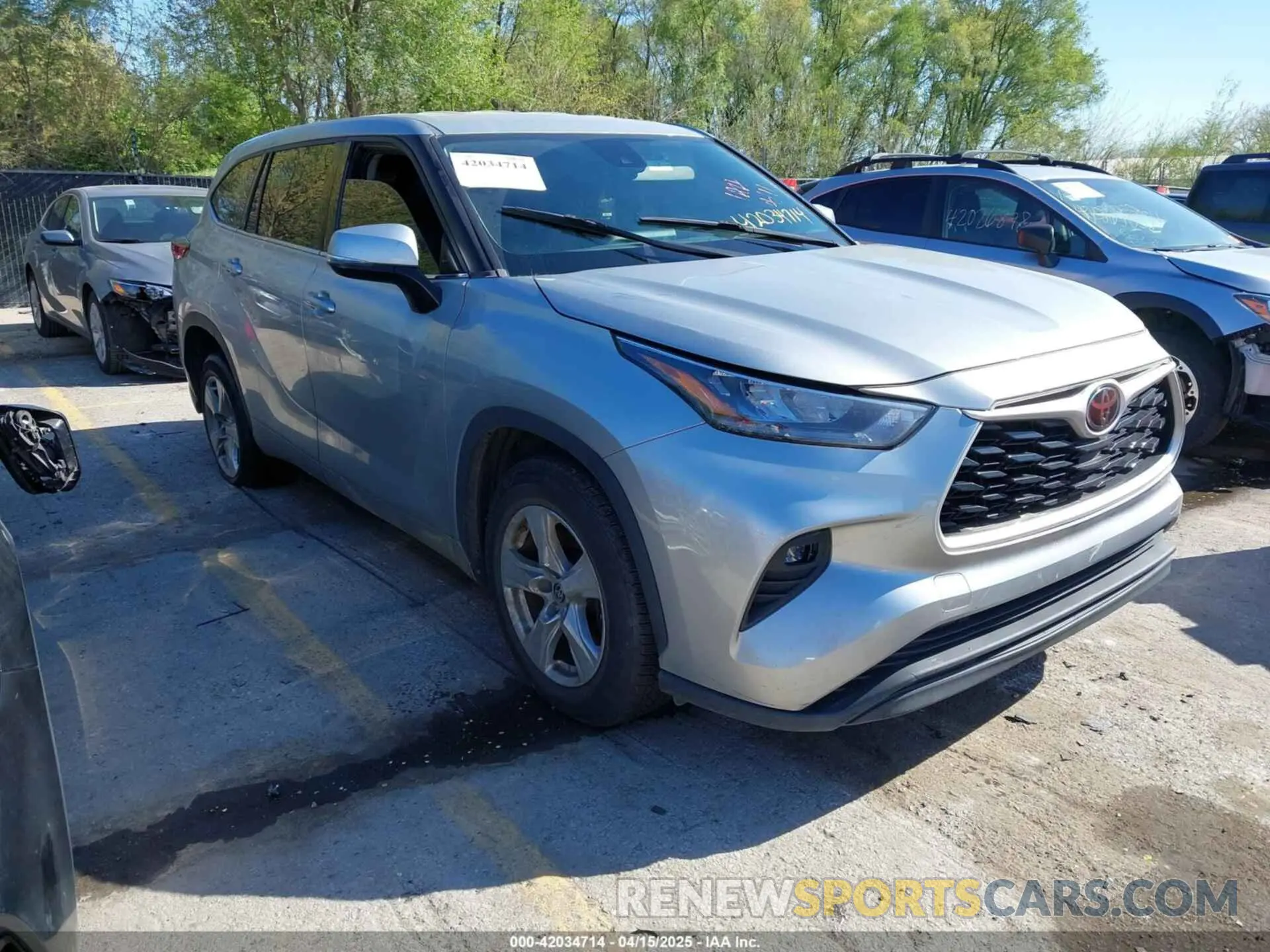 1 fotografías del automóvil dañado 5TDZZRAH6LS027761 TOYOTA HIGHLANDER 2020