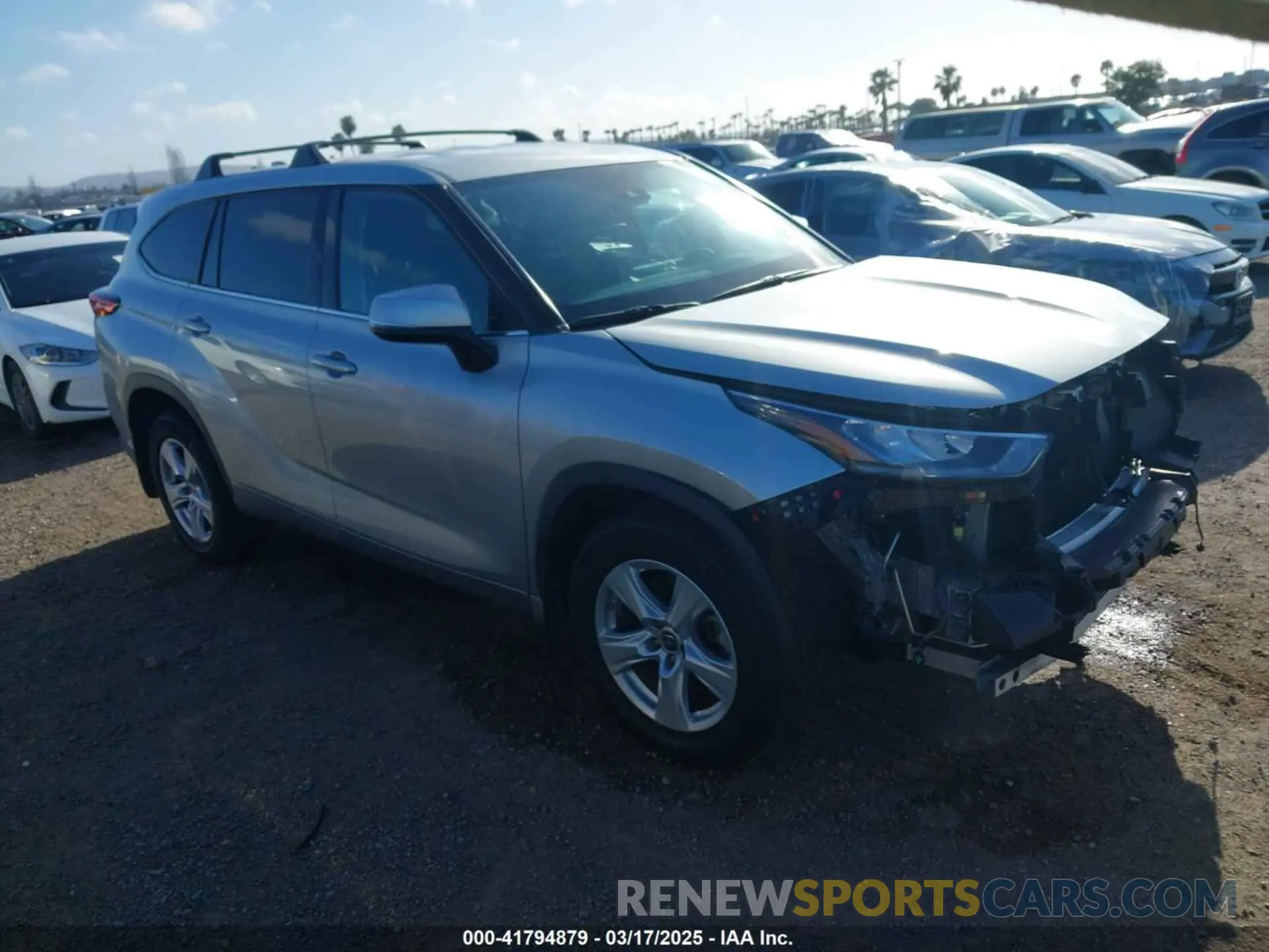 1 fotografías del automóvil dañado 5TDZZRAH6LS500736 TOYOTA HIGHLANDER 2020