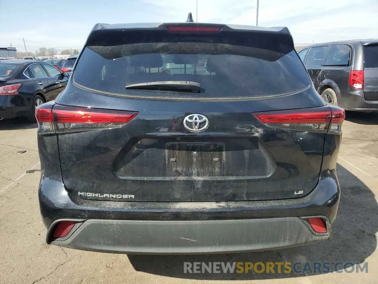 6 fotografías del automóvil dañado 5TDZZRAH6LS503801 TOYOTA HIGHLANDER 2020