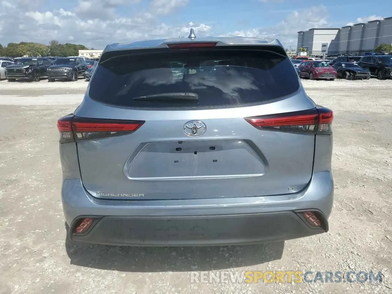 6 fotografías del automóvil dañado 5TDZZRAH7LS006417 TOYOTA HIGHLANDER 2020