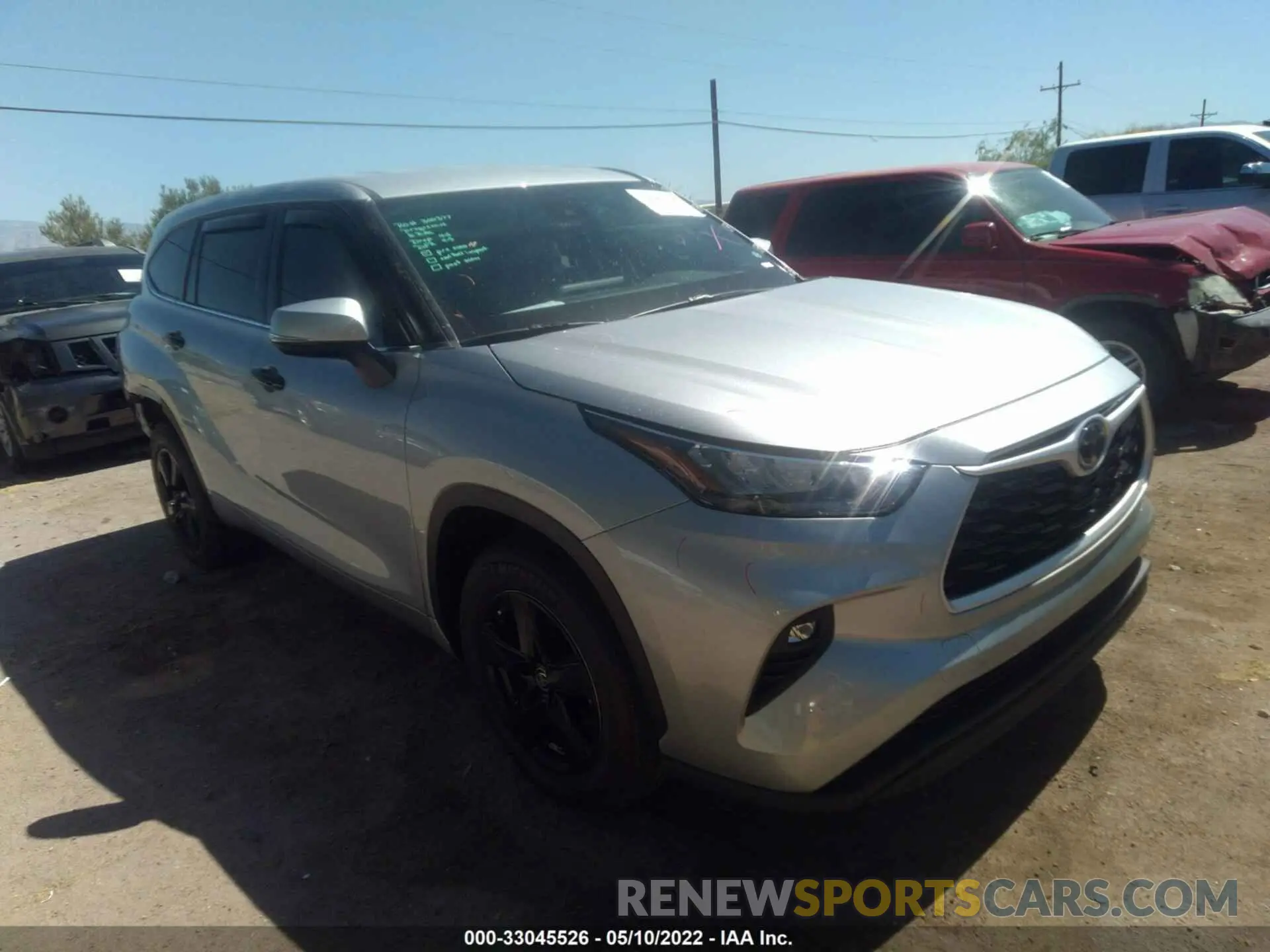 1 fotografías del automóvil dañado 5TDZZRAH7LS506187 TOYOTA HIGHLANDER 2020