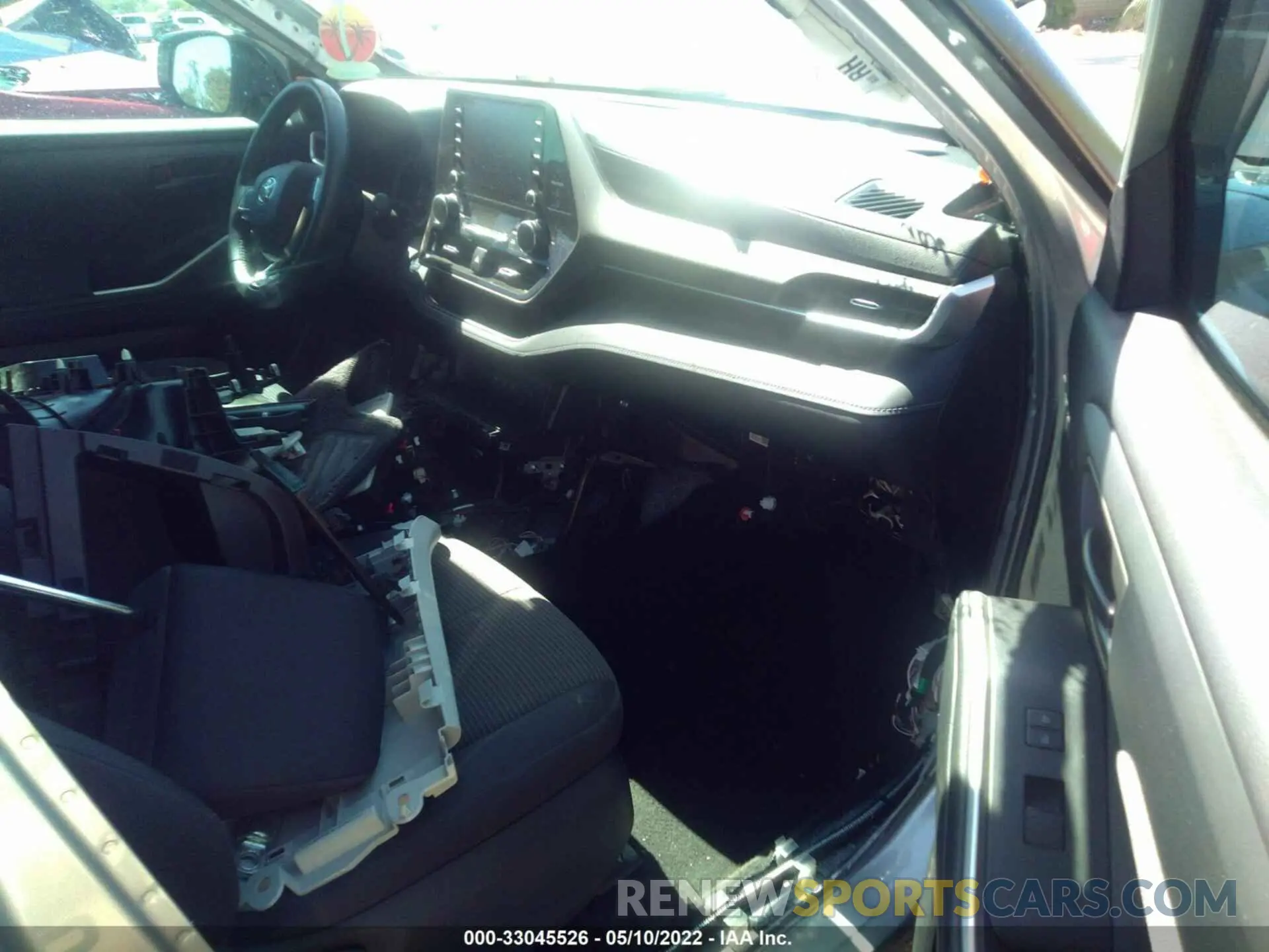 5 fotografías del automóvil dañado 5TDZZRAH7LS506187 TOYOTA HIGHLANDER 2020