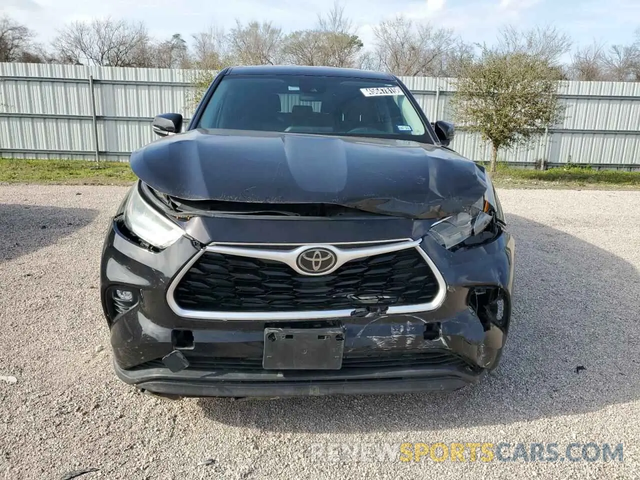 5 fotografías del automóvil dañado 5TDZZRAH9LS011327 TOYOTA HIGHLANDER 2020