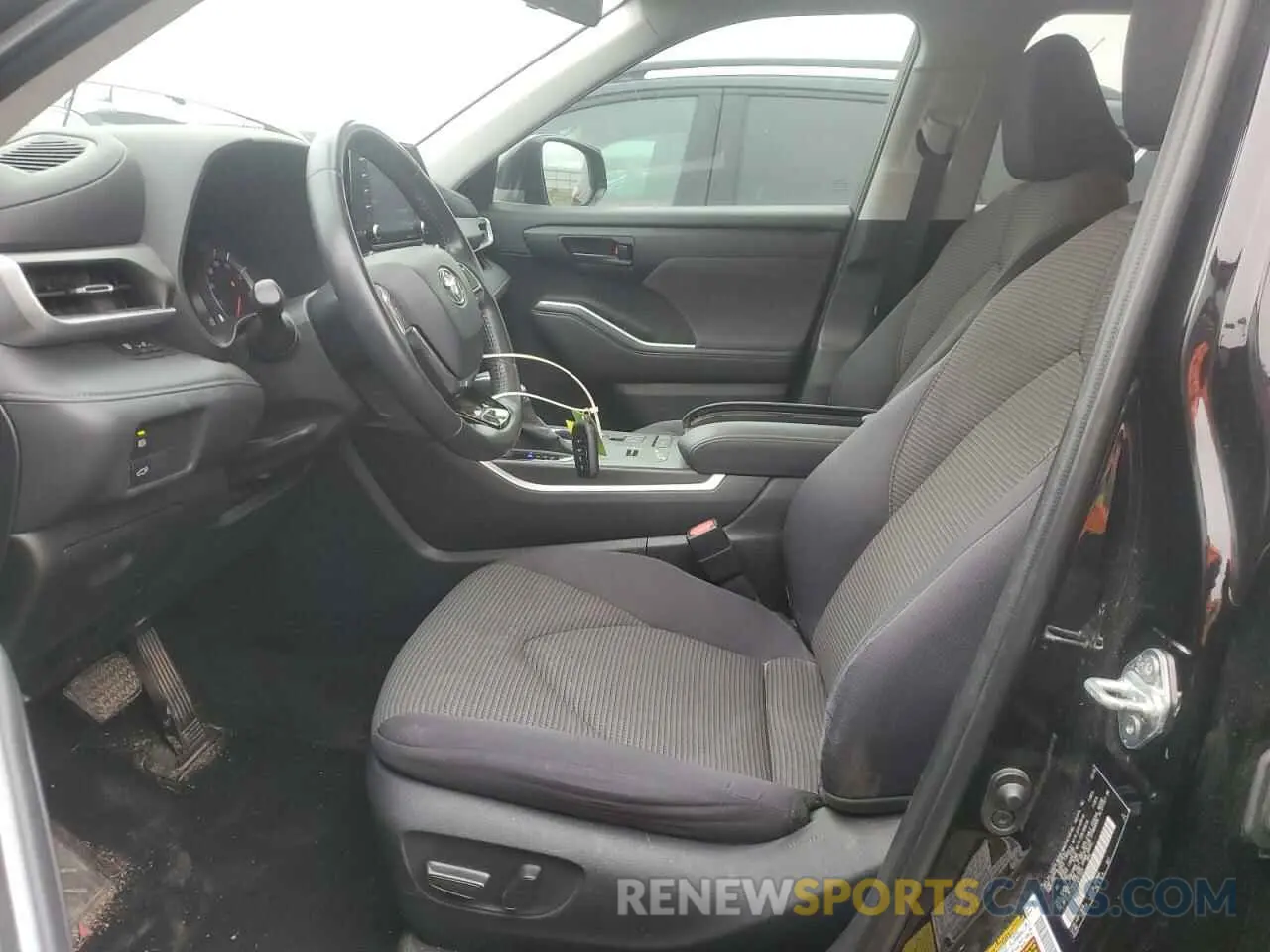 7 fotografías del automóvil dañado 5TDZZRAH9LS011327 TOYOTA HIGHLANDER 2020
