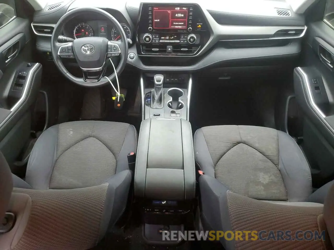 8 fotografías del automóvil dañado 5TDZZRAH9LS011327 TOYOTA HIGHLANDER 2020