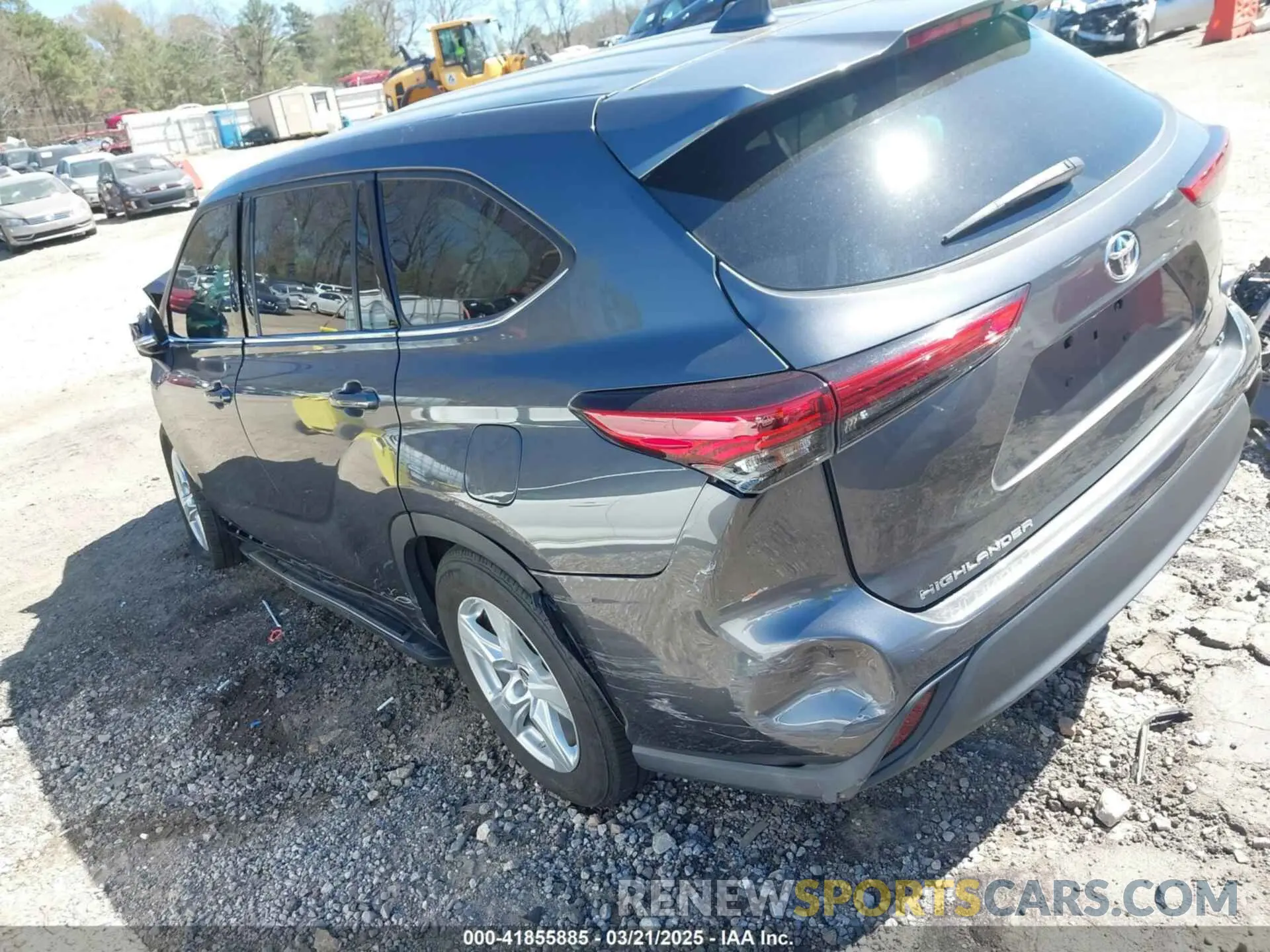 3 fotografías del automóvil dañado 5TDZZRAH9LS506899 TOYOTA HIGHLANDER 2020