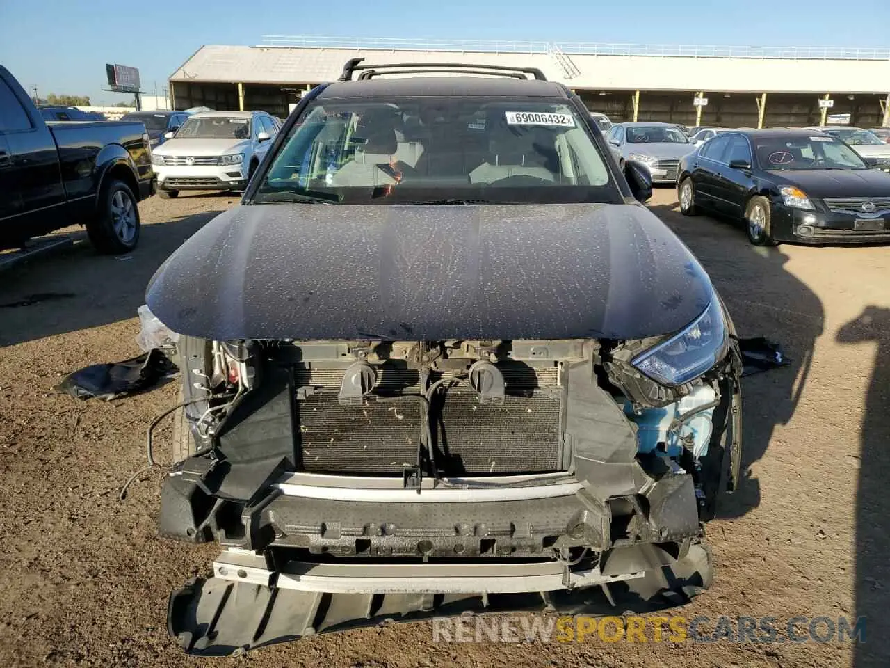 5 fotografías del automóvil dañado 5TDZZRAH9LS512217 TOYOTA HIGHLANDER 2020